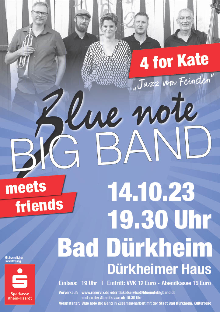 Plakat Blue note Big Band meets friends 2023