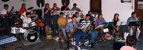 Konzert 1991 im Weingut Storz Foto Konzert im Weingut Storz
