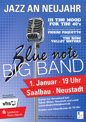 Plakat Jazz an Neujahr