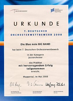 Urkunde DOW